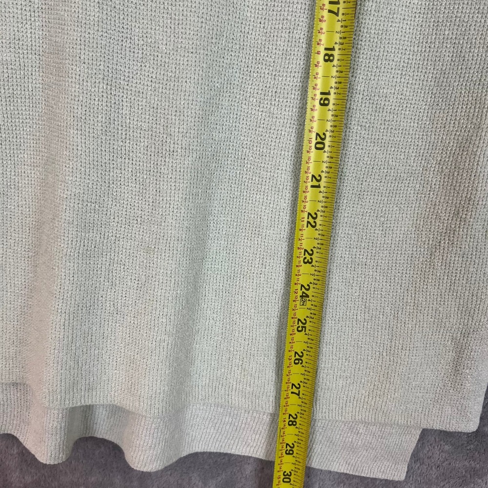 Eileen Fisher Knit TShirt Womens S Sage Green Organic‎ Linen Lightweight - Picture 10 of 10